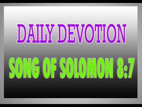 DAILY DEVOTION: Song of Solomon 8:7