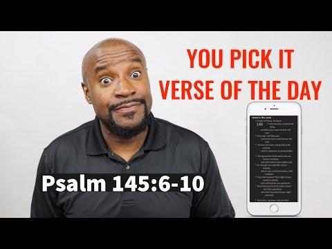 Verse of the Day Psalm 145:6-10 | You Pick It Bible Study