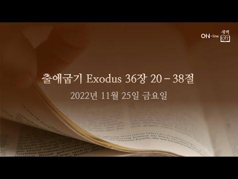 2022-11-25(금) [ON-line 새벽 QT] 출애굽기 Exodus 36:20-38