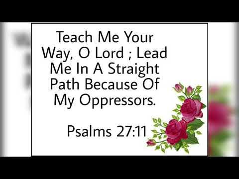 Bible words - Psalms 27:11