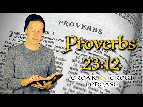 212. WALK THRU THURS - Proverbs 23:12 (hearts and ears needed)