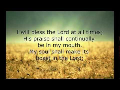 Trilogy Scripture Songs - I Will Bless the Lord. Ps. 34:1-4
