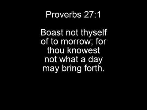 Proverbs 27:1 Song (KJV Bible Memorization)