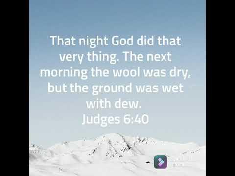 ???? Daily Scripture Song ???? Judges 6:40 ☁
