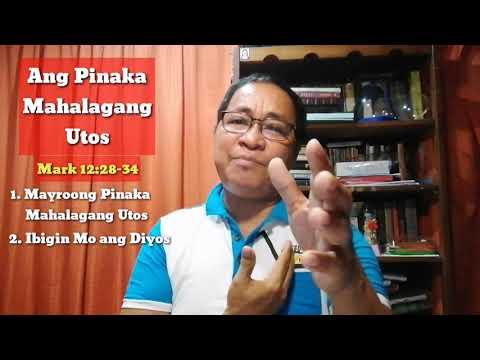 THE GREATEST TWO COMMANDMENT/ MARK 12:28-34 (Oct31, 2021) #tandaanmoito II Gerry Eloma Channel