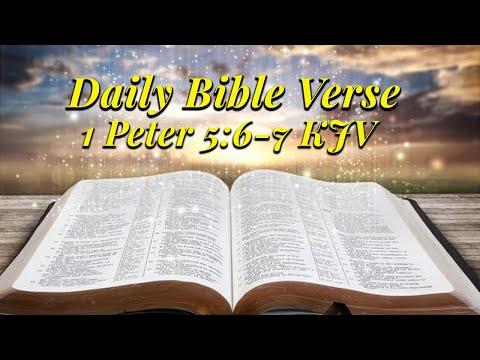 Mindfulness Daily Bible Verse: 1 Peter 5:6-7 KJV - Powerful Scriptures To Start Your Day 2022