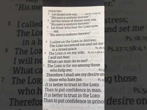 Psalm 118:4-9 KJV