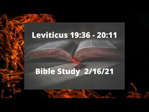 Leviticus 19:36-20:11
