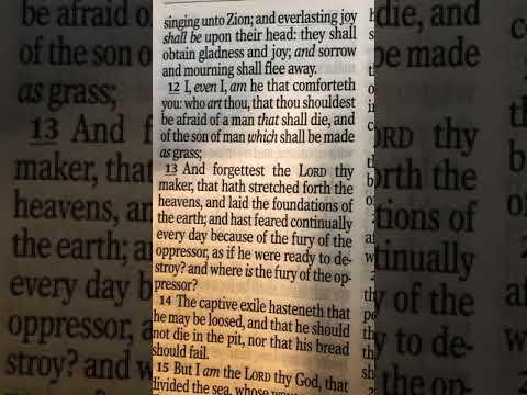 Isaiah 51:12-13 | KJV