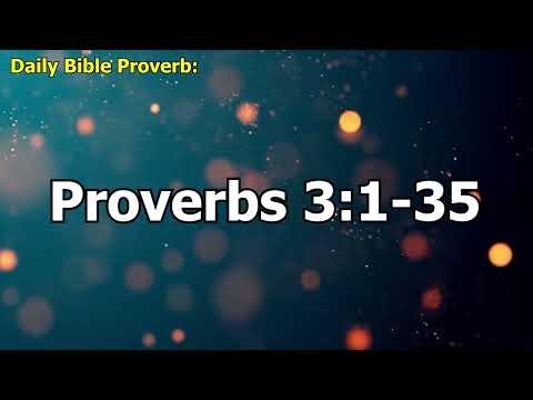 Daily Bible Proverb: Proverbs 3:1-35
