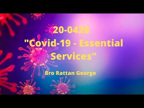 20-0426 -| Covid-19 - "Essential Services" - Mark 16:15-18