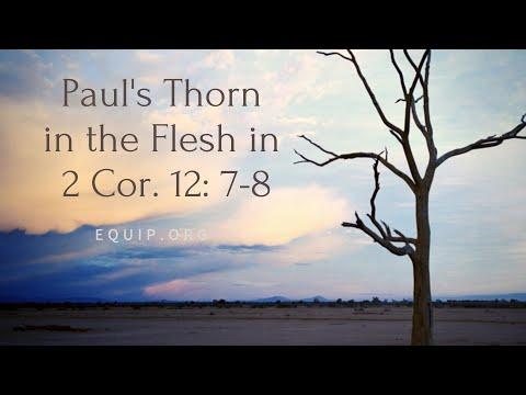 Paul's Thorn in the Flesh in 2 Cor. 12: 7-8