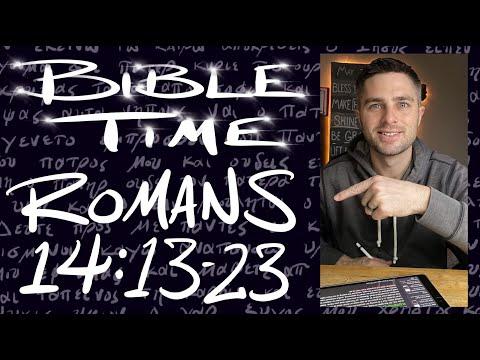 Bible Time // Romans 14:13-23