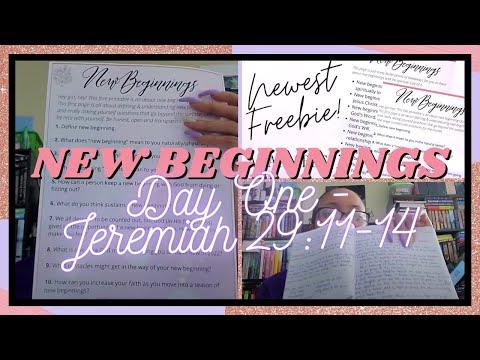 New Beginnings | Day 1: Jeremiah 29:11-14