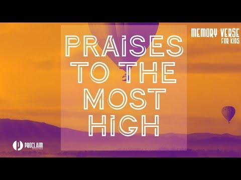 Praises To The Most High | Psalm 92:1 | Memory Verse For Kids With Hand Motions