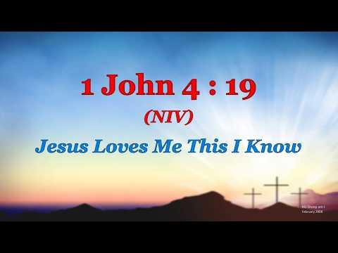 1 John 4 : 19 - We love because he first loved us - w accompaniment (Scripture Memory Song)