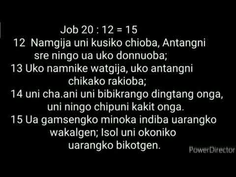 Sada Chagiparangni message ( Job 20 : 12 = 15 )