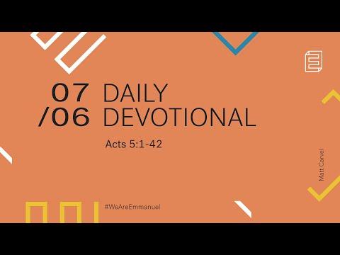 Daily Devotion with Matt Carvel // Acts 5:1-42