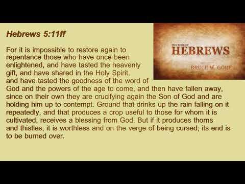 8. Hebrews 5:11ff