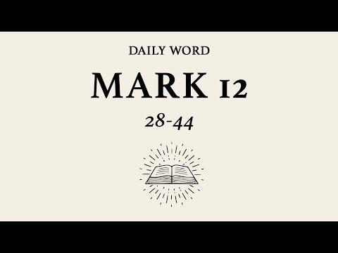 Daily Word — Mark 12:28-44 — March 19, 2020