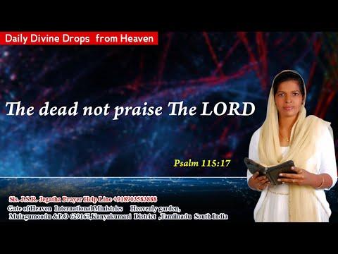 Daily Divine Drops From Heaven/ The dead not praise the Lord Psalm 115:17