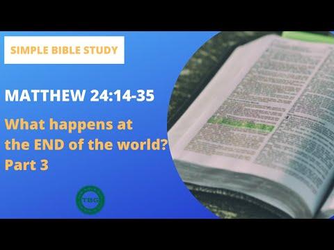 Matthew 24:14-35: What happens at the END of the world? Part 3 | Simple Bible Study #biblevideo