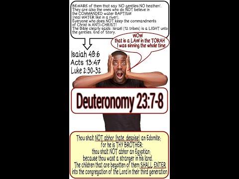 HOW TO CUT DEUTERONOMY 23:7 IN THREE MINUTES!!
