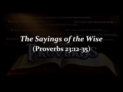 Proverbs 23:12-35. 7/6/22