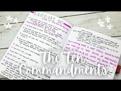Bible Study on the Ten Commandments | Bible Study on Exodus 20 | Study the Whole Bible with Me