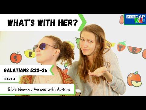 Galatians 5:22-26 | Bible Verses to Memorize for Kids with Actions | Self-Control for kids (Week 4)