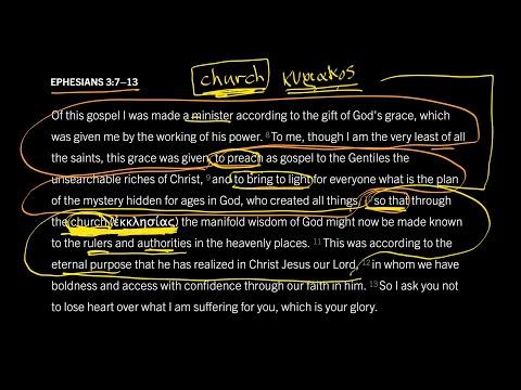 What Does the Word ‘Church’ Mean? Ephesians 3:7–13, Part 5
