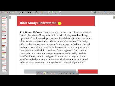 Bible Study Livestream: Hebrews 9:9-10