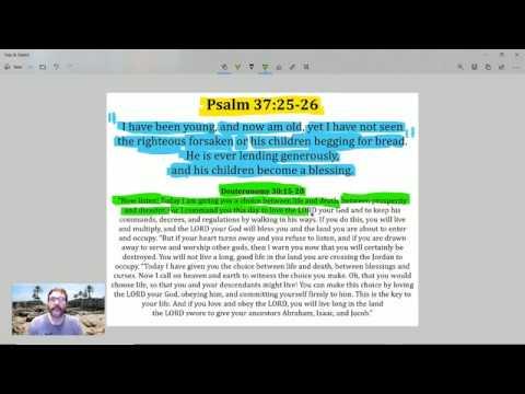 Online Bible Study - Psalm 37:25-29