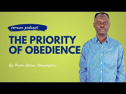 1 Kings 18:1-3 | The Priority of Obedience | Pastor Rotimi Oluwaseyitan