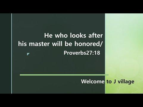 128- He who looks after his master will be honored / Prov 27:18