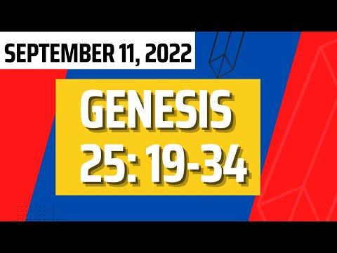 Sunday School Lesson September  11 2022 Genesis 25:19-34