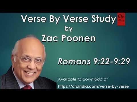 38. Romans 9:22 to 9:29 - Zac Poonen - Verse By Verse Study