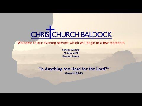 CCB Evening Service 26 April 2020 - Genesis 18:1-15