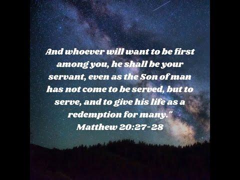 Daily Devotion: Matthew 20:27-28