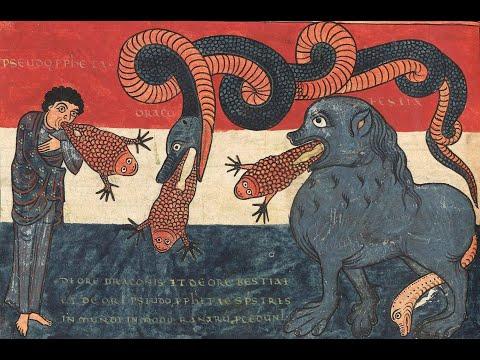 Revelation 16:13-Frog demons out of the mouth of the dragon, the beast, and the false prophet