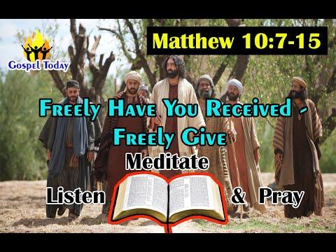 Daily Gospel Reading - July 7 2022 || [Gospel Reading and Reflection] Matthew 10: 7-15 | Scripture