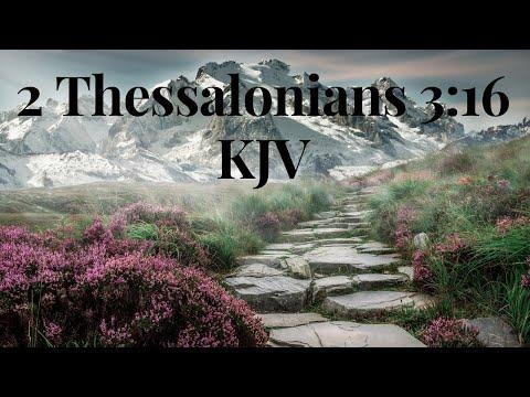 Daily Bible Verse Meditation 2 Thessalonians 3:16 KJV Scripture on Peace