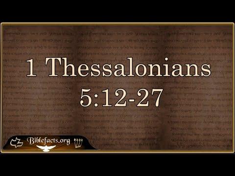 1 Thessalonians  5:12-27