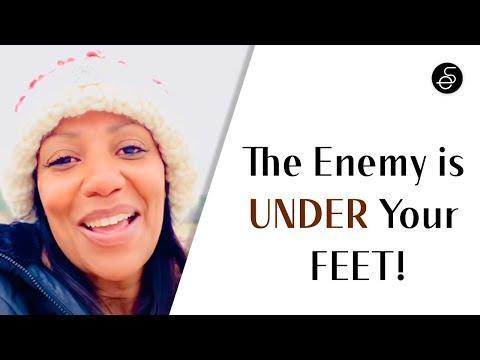 The Enemy is UNDER Your FEET!???????????? (Psalms 45:5-6) #warfare #victory