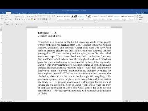 8/17/2022 Zoom Bible Study with Pastor D. Caldwell--Ephesians 4:1-13