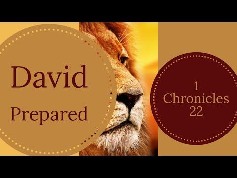 1 Chronicles 22:2-19, David Prepared