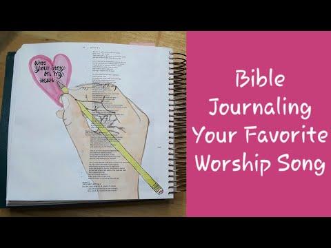 Bible Journaling Your Favorite Worship Song | Psalm 20:4-5