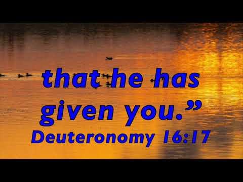 Deuteronomy 16:17 ESV This Little Light