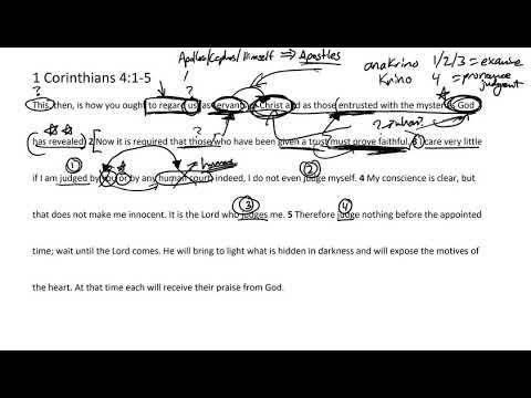 Passage Breakdown - 1 Corinthians 4:1-5