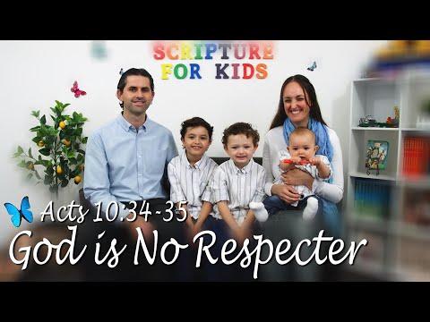 Scripture Song Acts 10:34-35 KJV 'God is No Respecter'